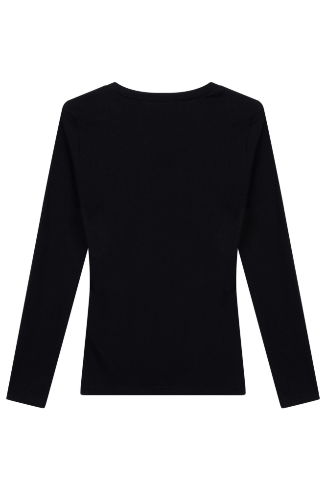 Refined Department zwarte dames t-shirt | Achteraanzicht