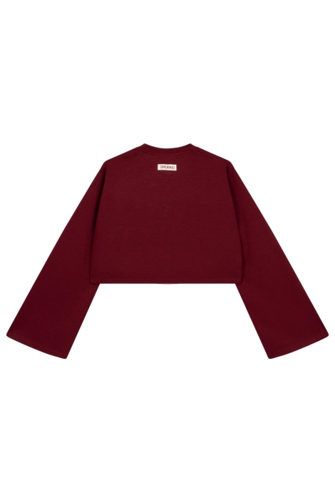 Refined Department bordeaux dames sweater | Vooraanzicht