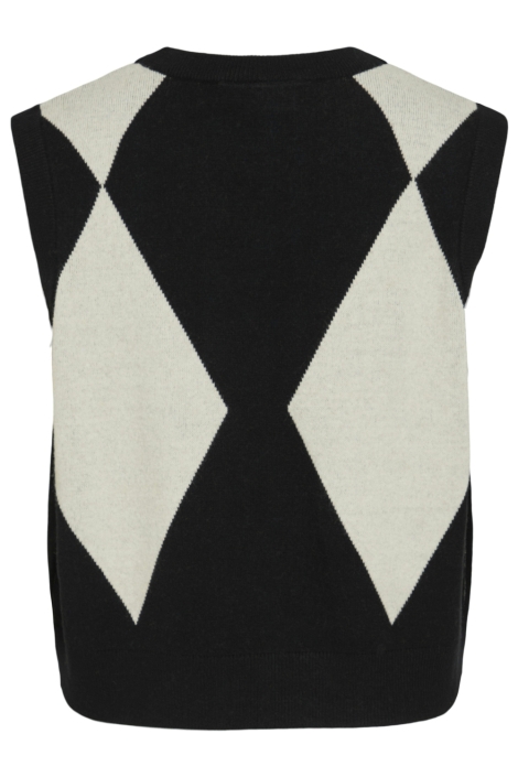 Vila zwarte dames trui | Achteraanzicht