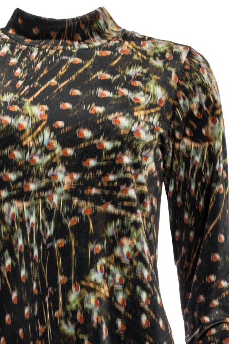 NED groene dames t-shirt | Close up