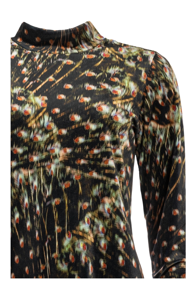 NED groene dames t-shirt | Close up