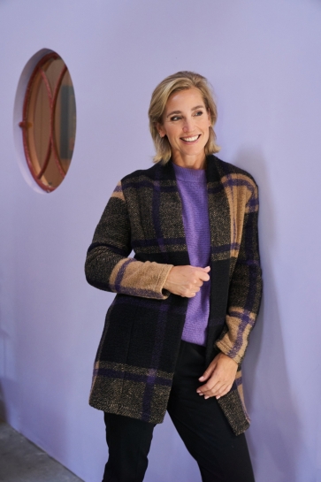 NED Vest CELINE LONG LS PURPLE SAPPHIRE D 25W2 DC046 02 844 purple saphire