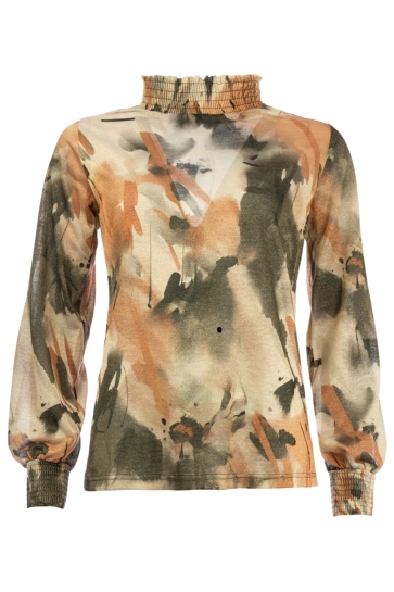 NED T-shirt SMOCK LS TR SILVER LINING RAW 25W2 GP021 01 Silver Lining