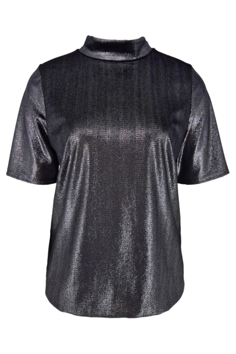 FOS Amsterdam zwarte dames t-shirt | Vooraanzicht