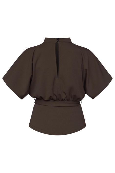 SisterS point bruine dames t-shirt | Achteraanzicht