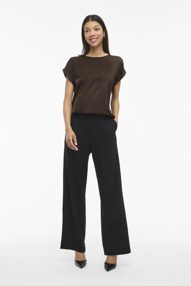 Vila bruine dames t-shirt | Model