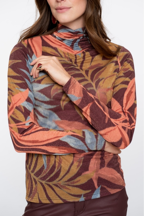 Geisha oranje dames t-shirt | Close up