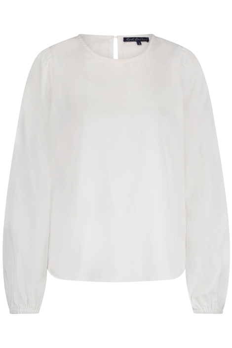 Red Button witte dames blouse | Vooraanzicht