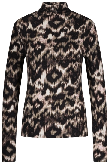 Red Button T-shirt ROLINDE ETHNIC PRINT SRB4609 Khaki