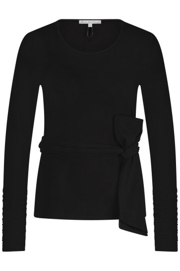 Red Button TEE WITH BOW SRB4707 BLACK