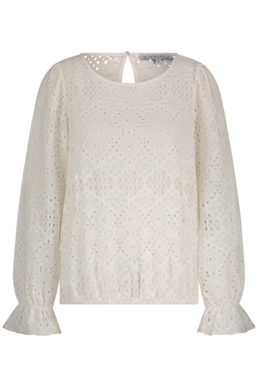 Red Button TOP AJOUR SRB4645 Off White