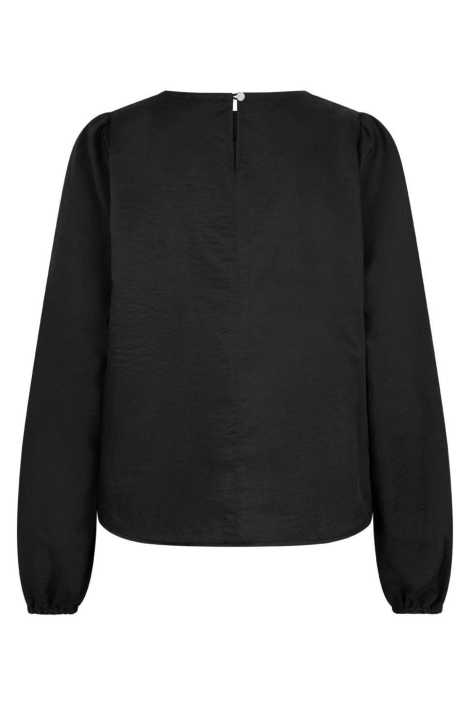 Red Button zwarte dames blouse | Achteraanzicht