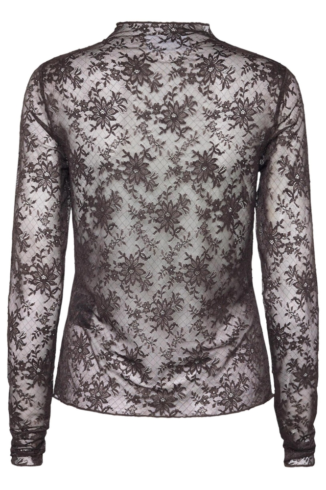 SisterS point bruine dames blouse | Achteraanzicht