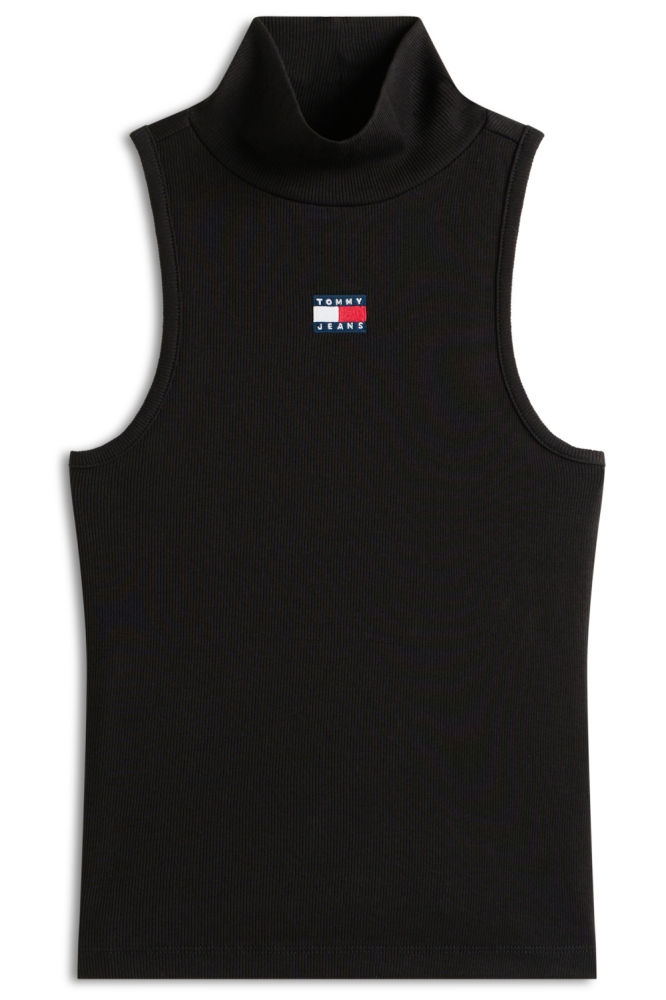 Tommy Jeans zwarte dames top | Vooraanzicht