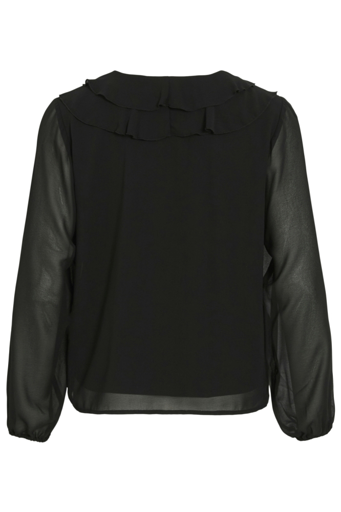 Vila zwarte dames t-shirt | Achteraanzicht