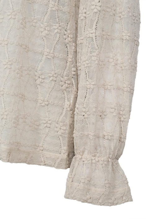 Freequent beige dames blouse | Close up