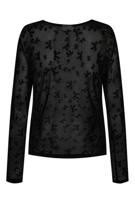 Freequent zwarte dames t-shirt | Achteraanzicht