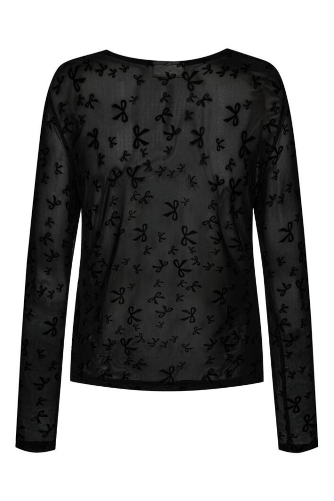 Freequent zwarte dames t-shirt | Achteraanzicht