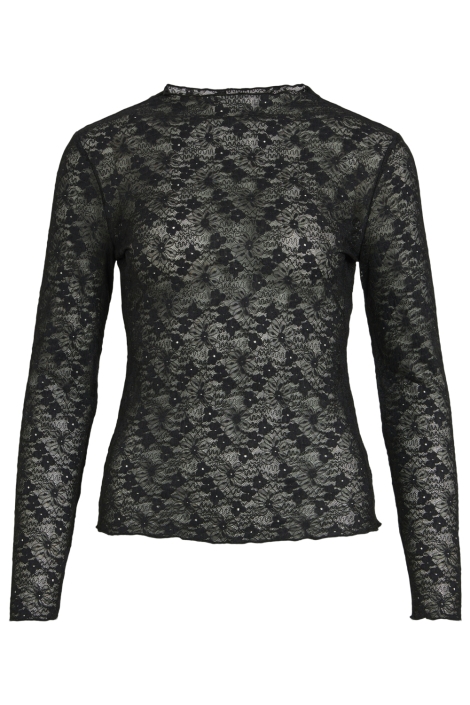 Vila zwarte dames t-shirt | Vooraanzicht