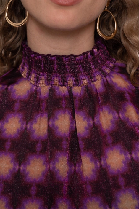 Geisha paarse dames t-shirt | Kleurstaal