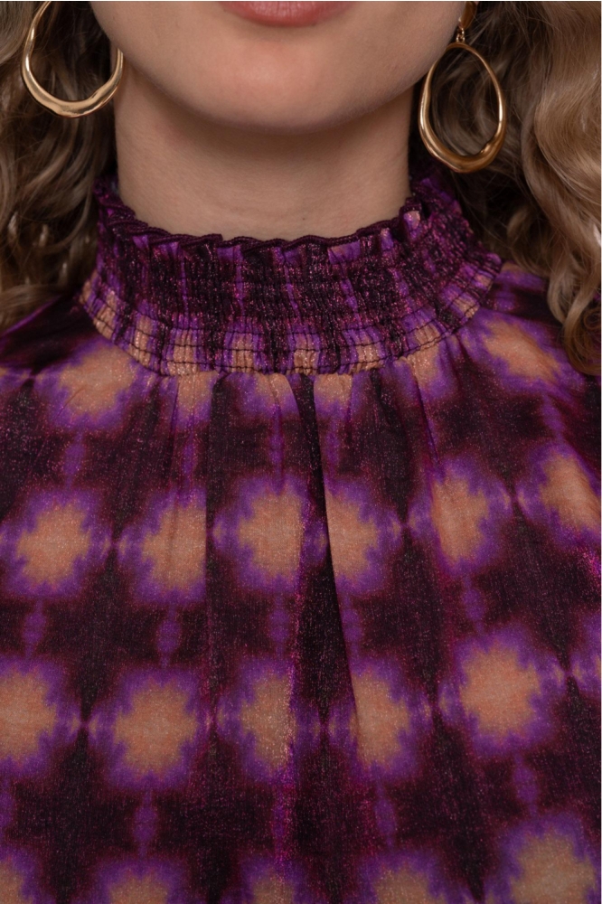 Geisha paarse dames t-shirt | Kleurstaal