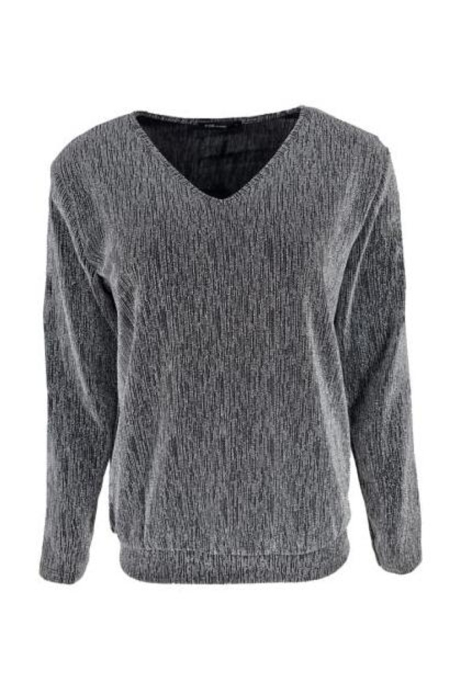 FOS Amsterdam zilveren dames t-shirt | Vooraanzicht