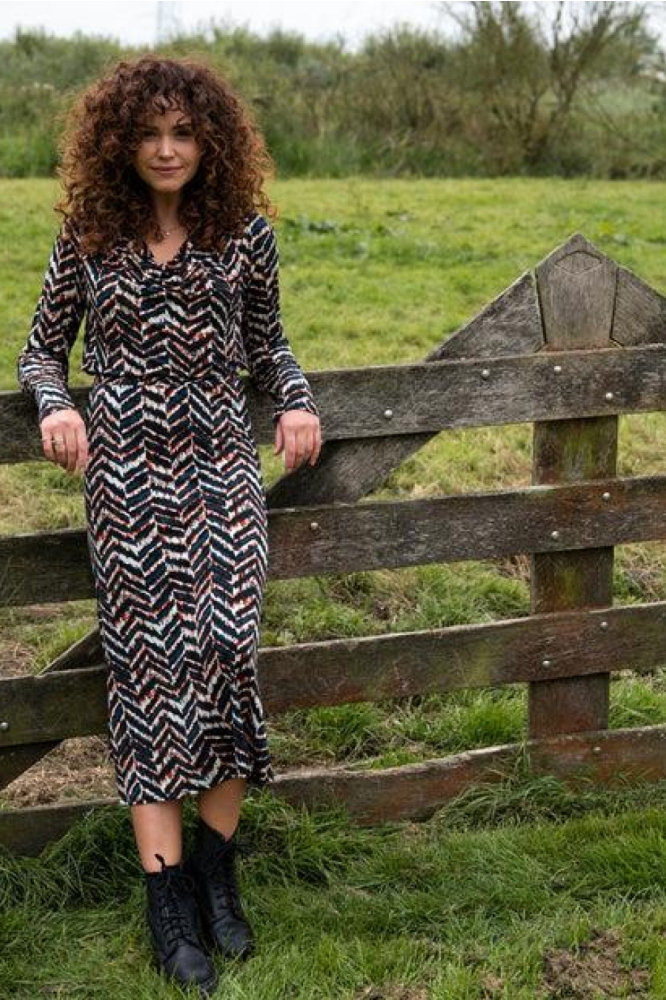 FOS Amsterdam groene dames t-shirt | Model