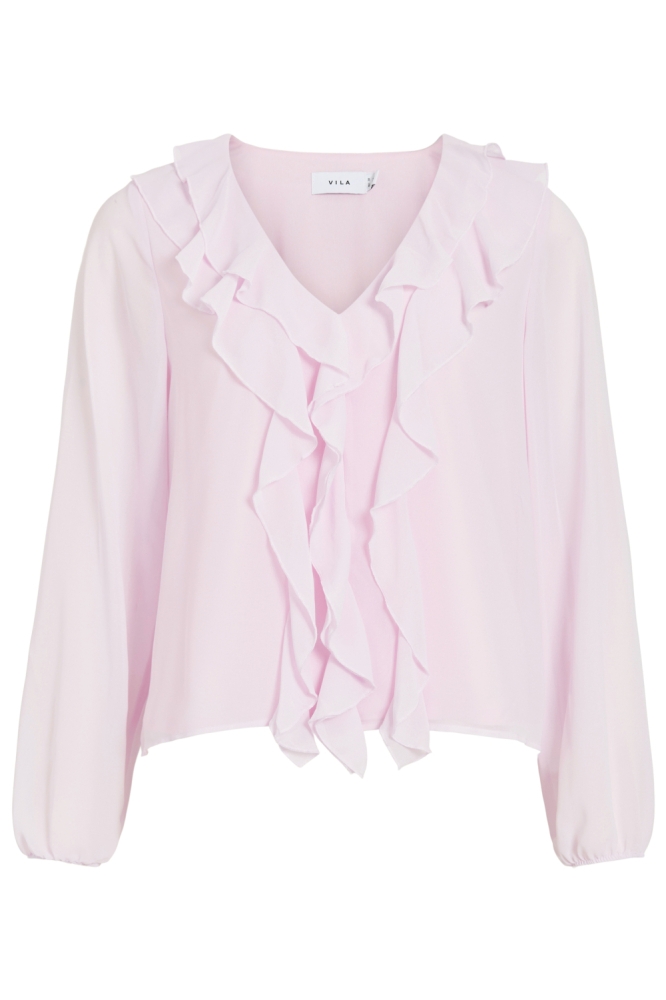 Vila roze dames blouse | Vooraanzicht