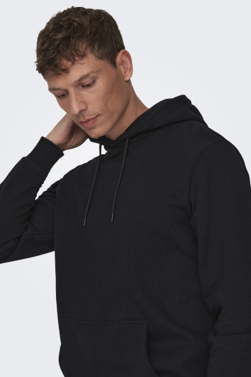 Only & Sons ONSCERES LIFE HOODIE SWEAT NOOS 22018685 Black