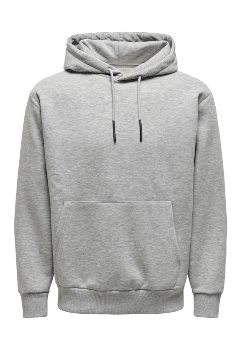 Only & Sons grijze heren sweater | Vooraanzicht