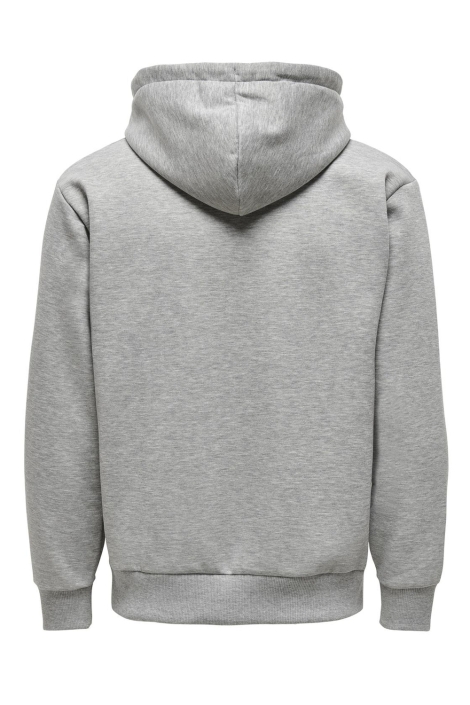 Only & Sons grijze heren sweater | Achteraanzicht