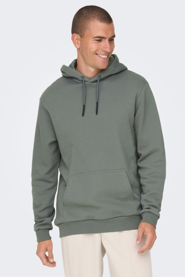 Only & Sons ONSCERES HOODIE SWEAT NOOS 22018685 CASTOR GRAY