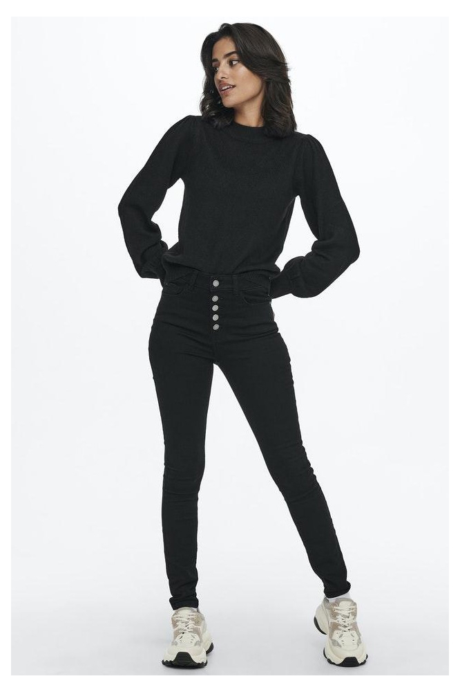 Jacqueline de Yong zwarte dames trui | Model