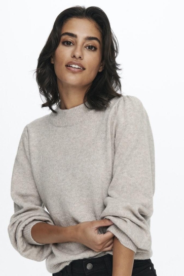 Jacqueline de Yong Trui JDYRUE L/S PULLOVER KNT NOOS 15216638 Chateau Gray/Melange