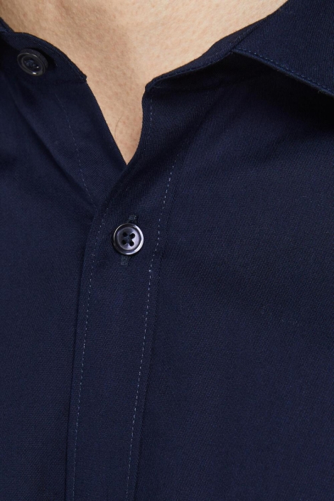 Jack & Jones blauwe heren overhemd | Close up
