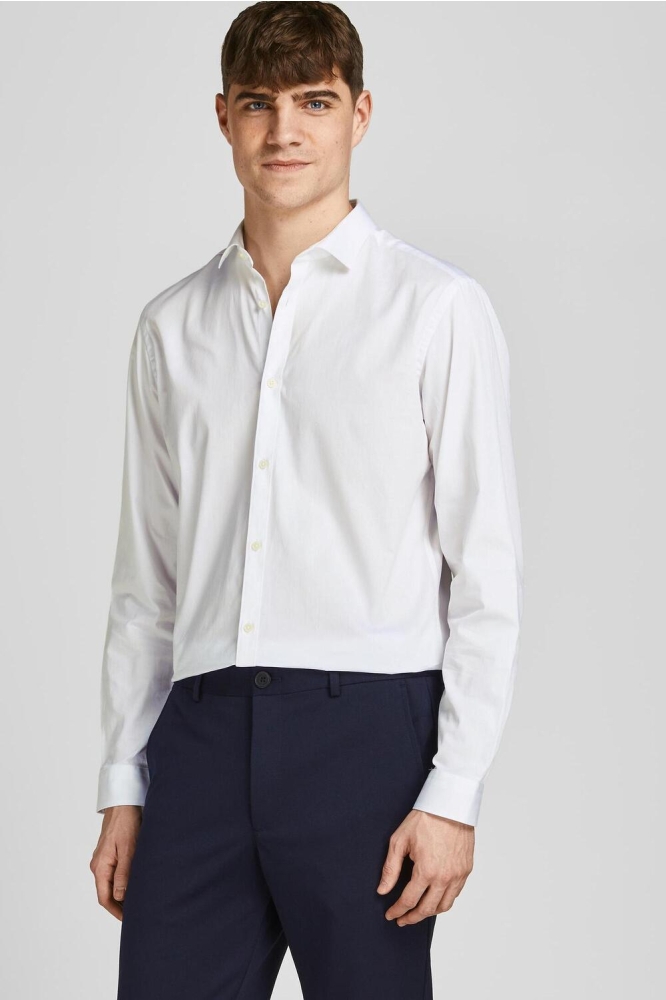 JPRBLACARDIFF SHIRT L/S NOOS 12201905 White/SLIM FIT