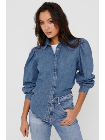 Only Blouse ONLROCCO LIFE LS DNM SHIRT NAS 15208300 Medium Blue