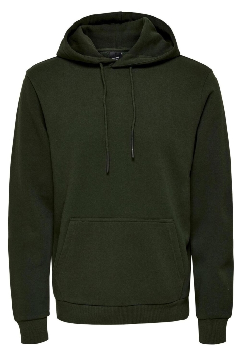 Only & Sons groene heren sweater | Vooraanzicht