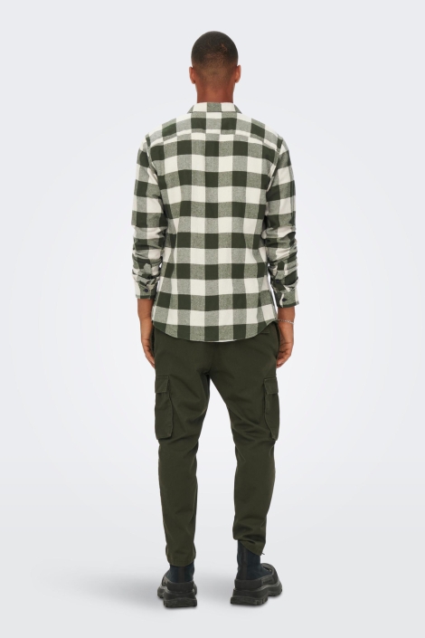Only & Sons groene heren overhemd | Model