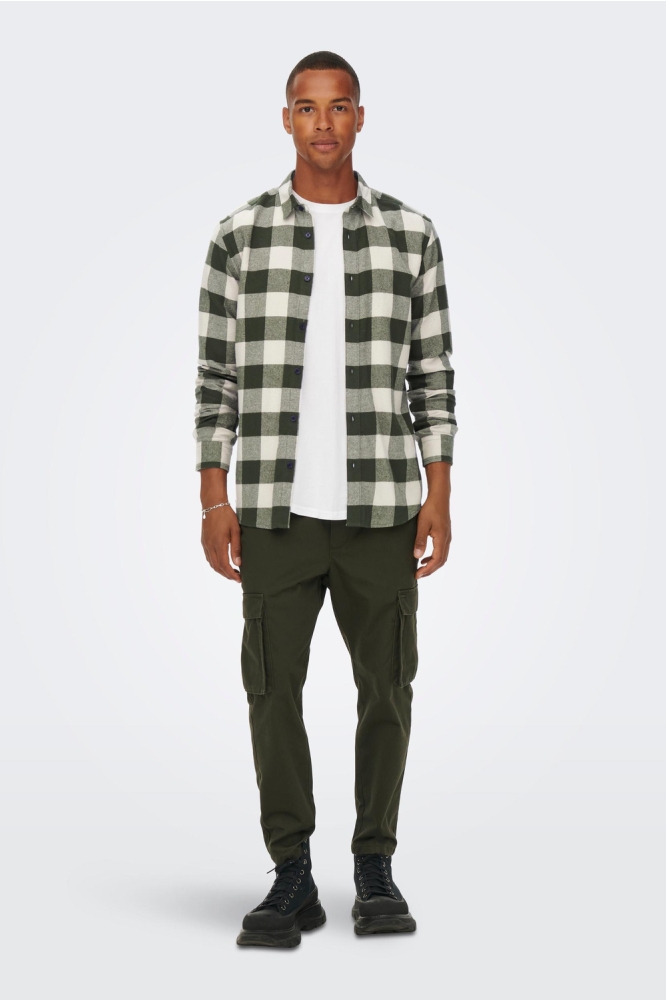 Only & Sons groene heren overhemd | Model