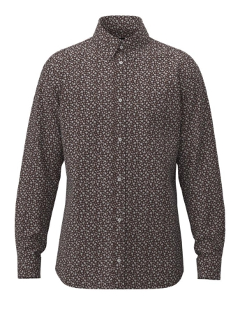 Jack & Jones Overhemd JPRBLABLACKPOOL STRETCH SHIRT LS AW 12215450 Fondue Fudge