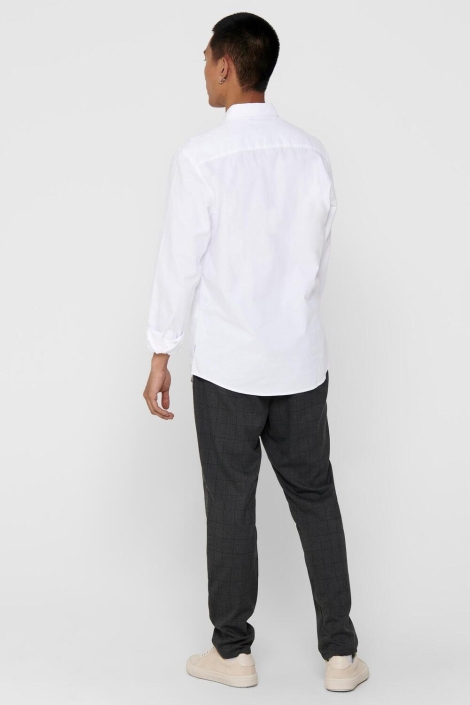 Only & Sons witte heren overhemd | Model