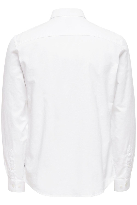 Only & Sons witte heren overhemd | Achteraanzicht