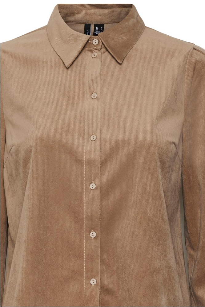 VMIDA LS CORDUROY SHIRT WVN 10273371 Silver Mink