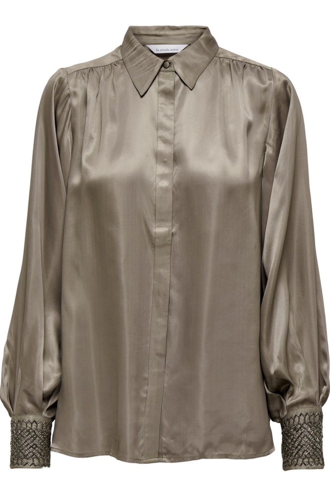 LSULAURA L/S EMBELLISHMENT SHIRT WV 15276547 BRINDLE