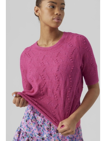 Vero Moda Trui VMDITTO 2/4 O-NECK PULLOVER GA BOO 10277820 PINK YARROW