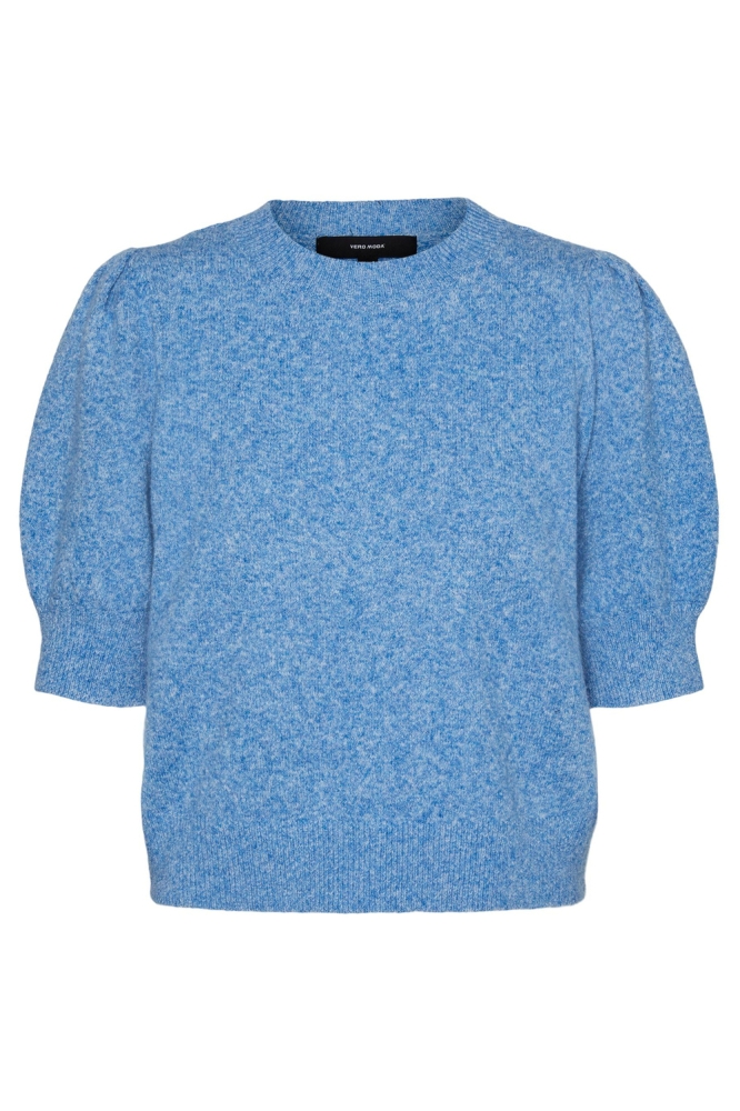 VMDOFFY 2/4 O-NECK PULLOVER GA NOOS 10278313 Skydiver/MELANGE