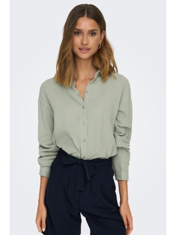 Jacqueline de Yong Blouse JDYTHEIS L/S LOOSE SHIRT WVN NOOS 15271018 Desert Sage
