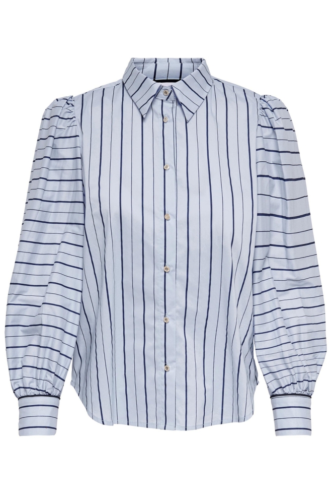 LSUTRINNY L/S SHIRT WVN 15283067 TEMPEST/NIGHT SKY
