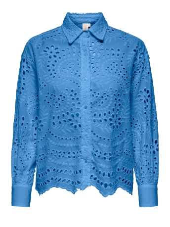 Only Blouse ONLNEW LALISA  LS BOXY SHIRT WVN 15283368 PROVENCE